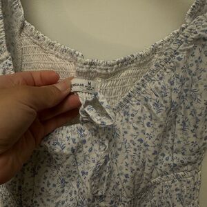 Abercrombie Floral Blue and White Dress